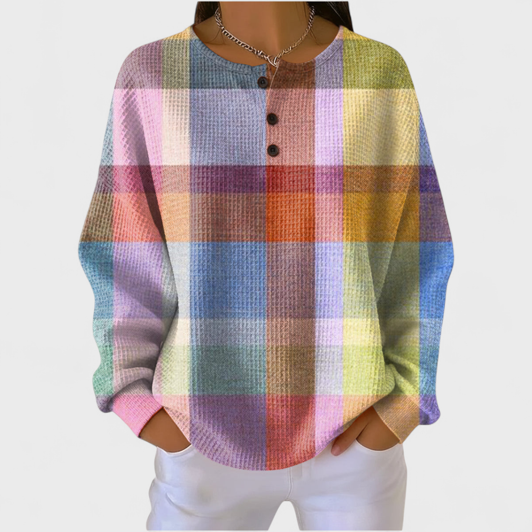 NILDE™ | Maglione a Quadri Multicolore