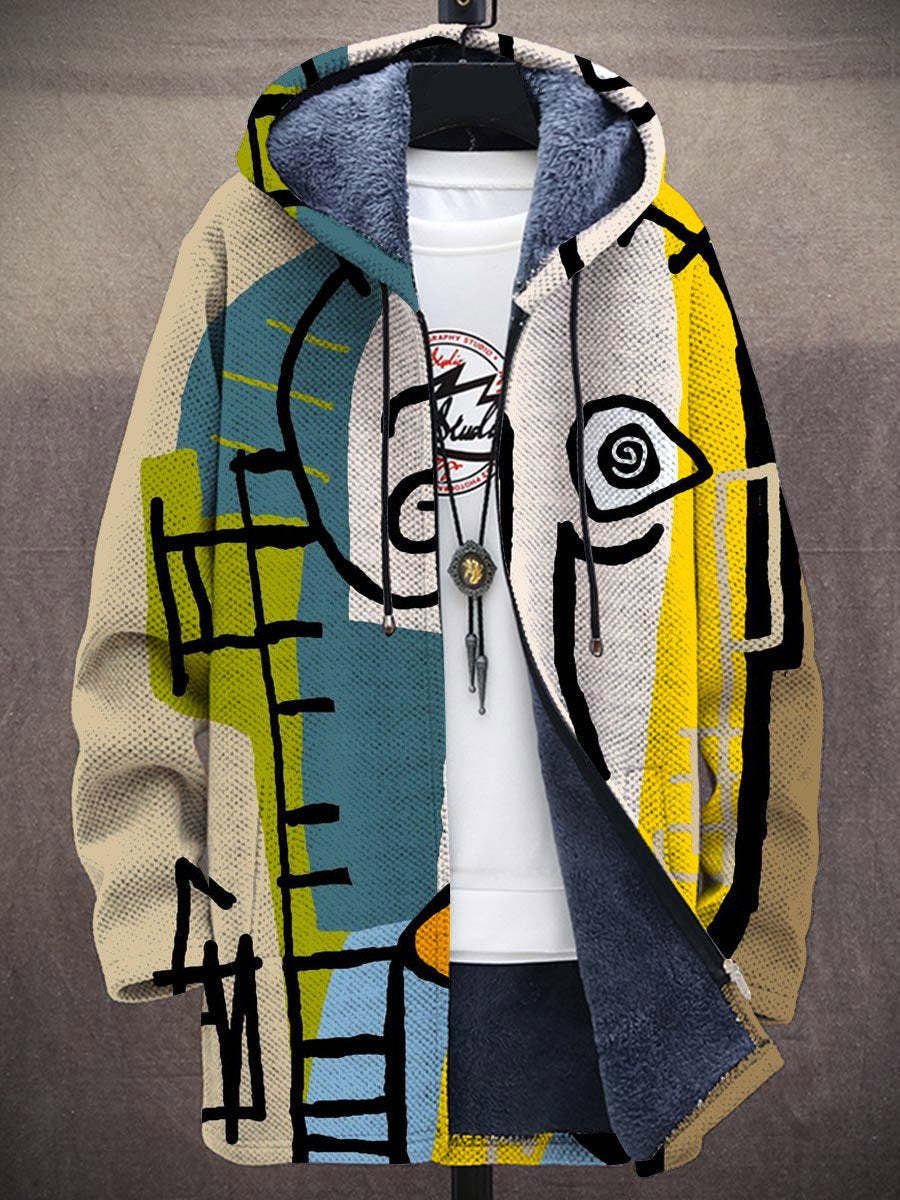 MAFALDA™ | Cardigan con Cappuccio Fantasia Panna