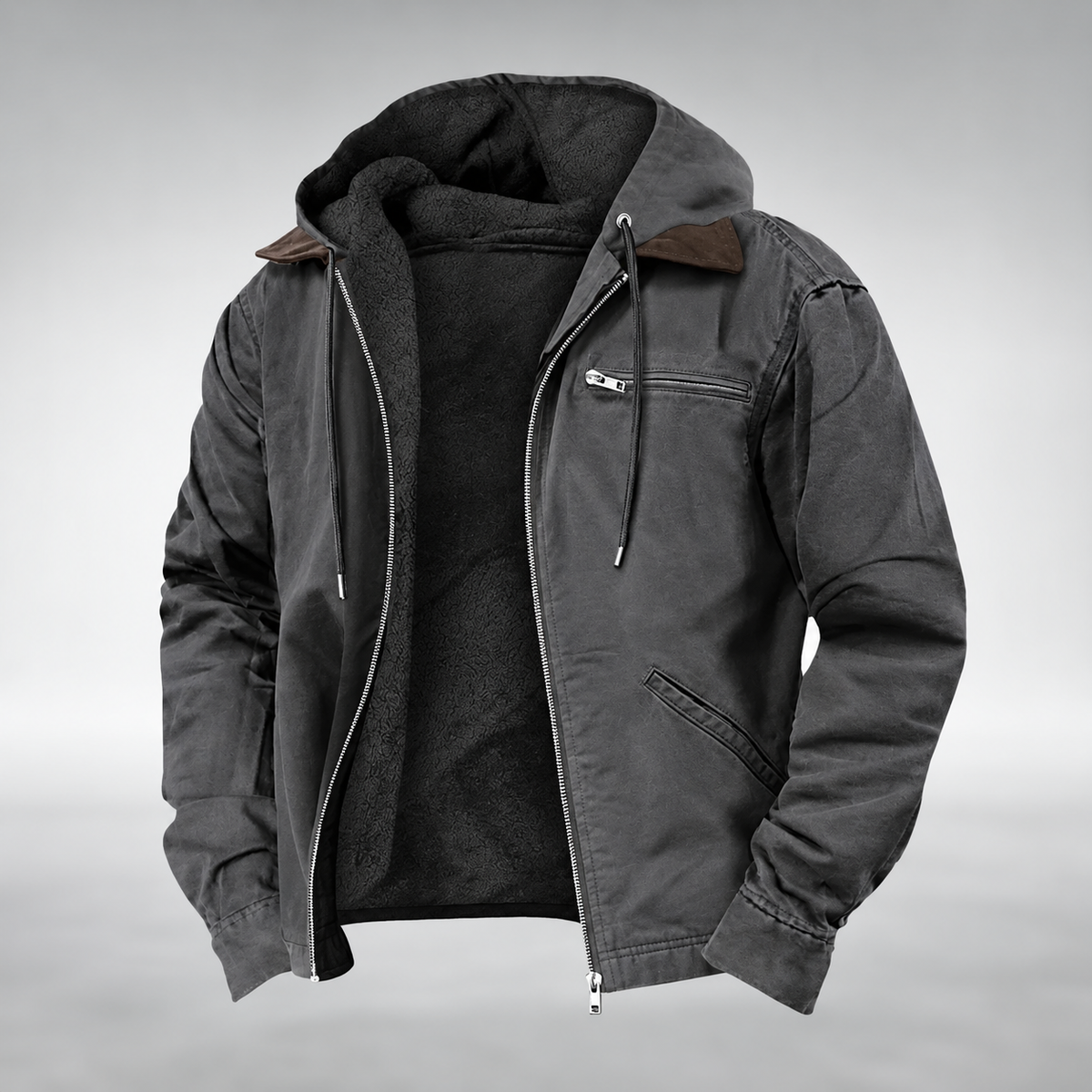 ALESSIO | Giacca Casual con Cappuccio