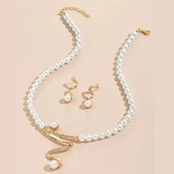 IMMACOLATA | Set Collana e Orecchini con Perle Naturali