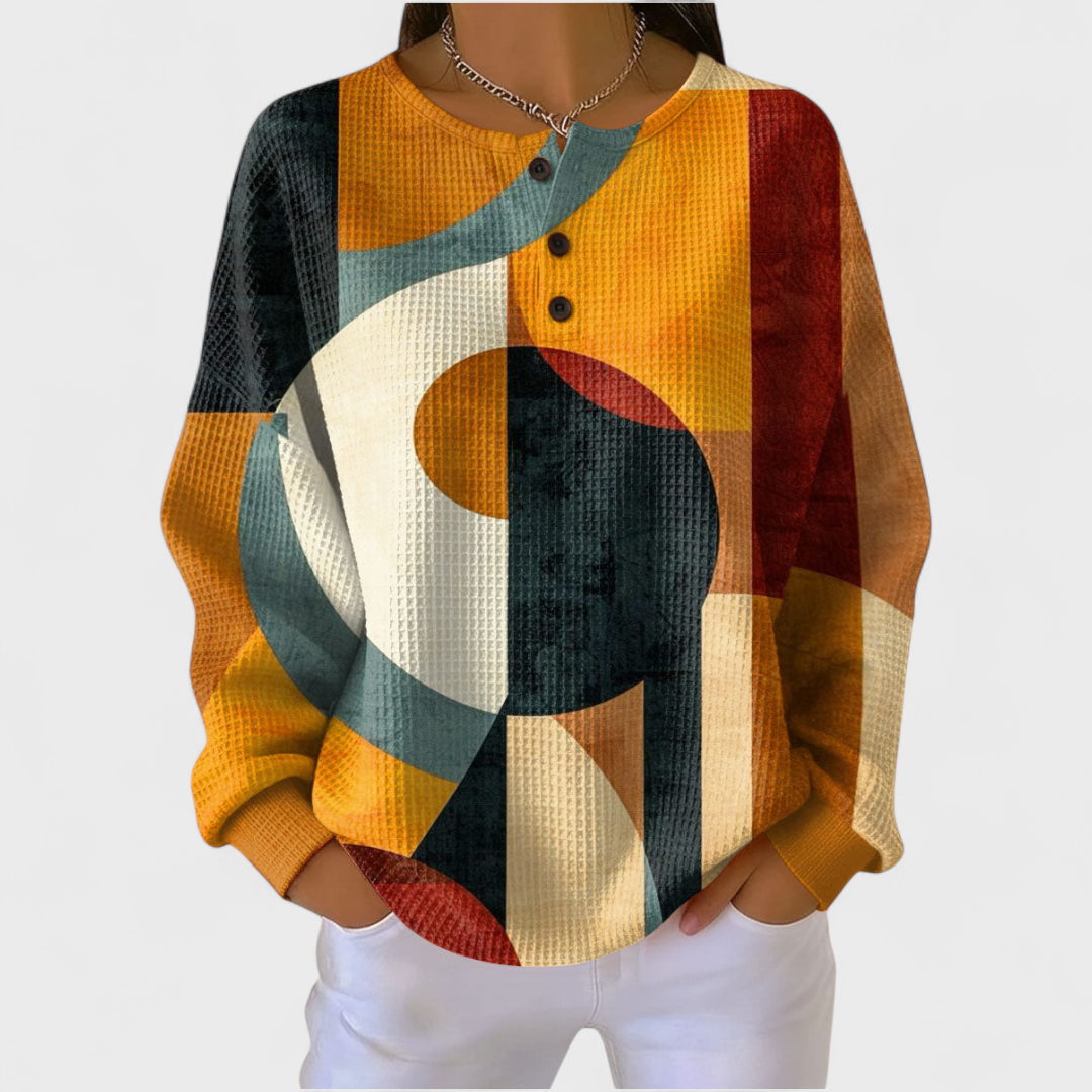 LEA™ | Maglione Geometrico Retrò