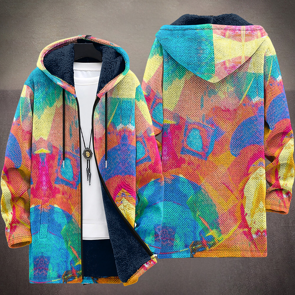 BRUNELLA™ | Cardigan con Cappuccio Multicolore
