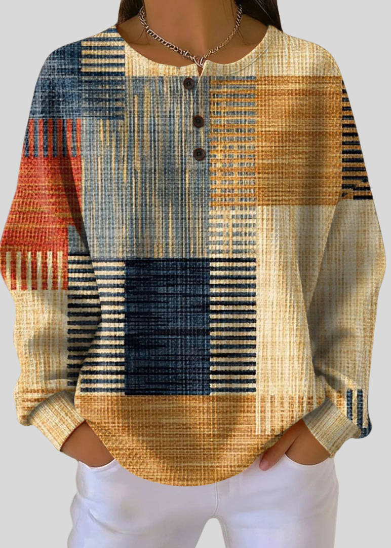 DORA™ | Felpa Goffrata Fantasia Patchwork