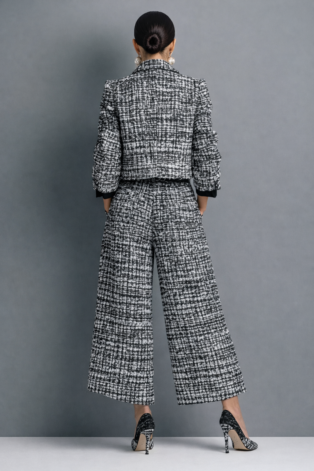 LUCIA™ | Completo 2 Pezzi in Tweed con Giacca Corta