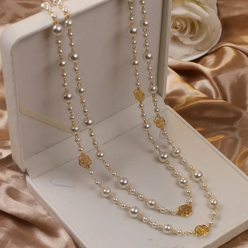 CLEMENTINA | Collana Dorata Elegante con Perle