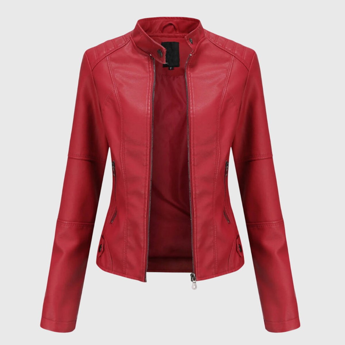 MIRANDA™ | Giacca Biker Slim con Collo alla Coreana
