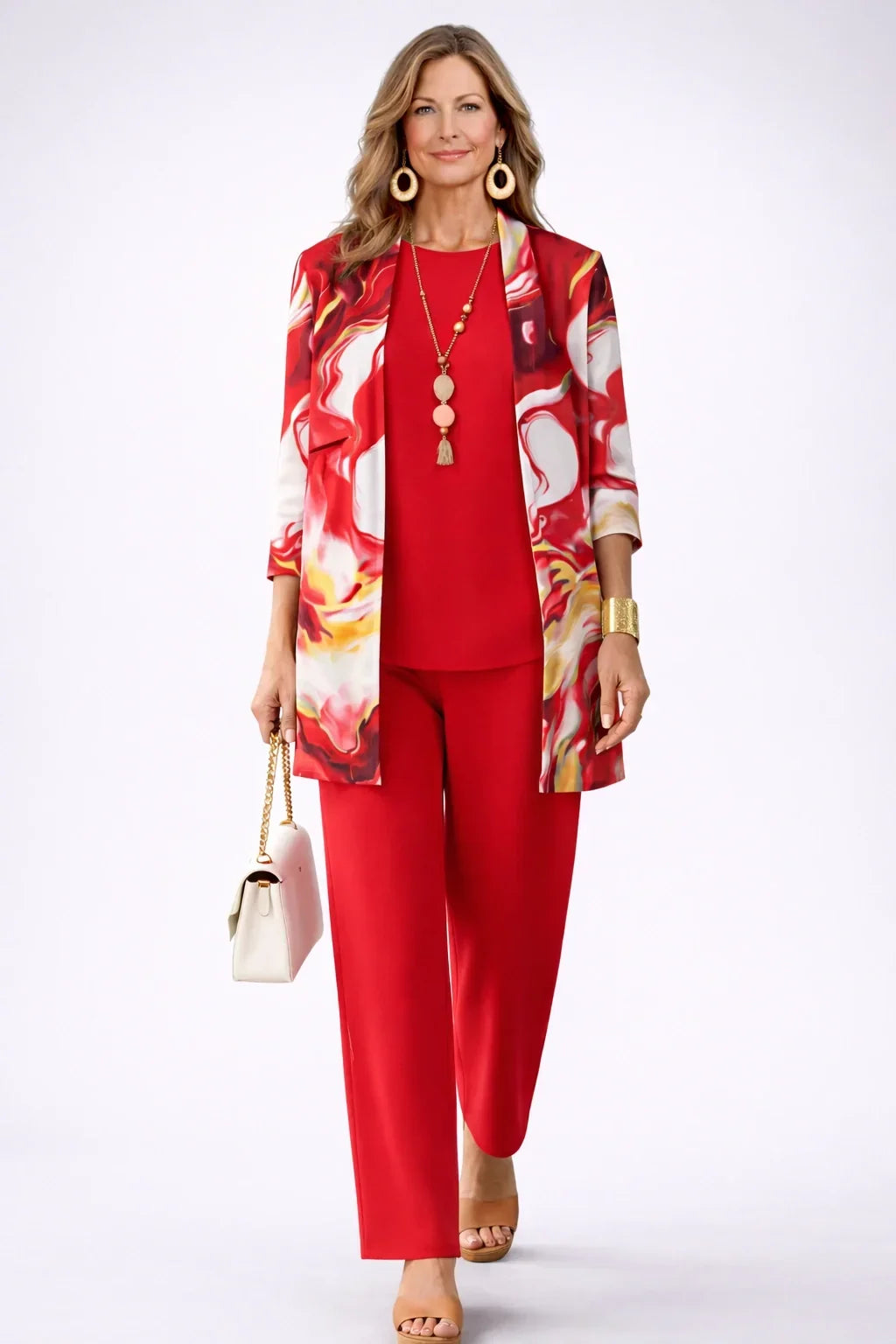 TEODORA | Completo 3 Pezzi Rosso