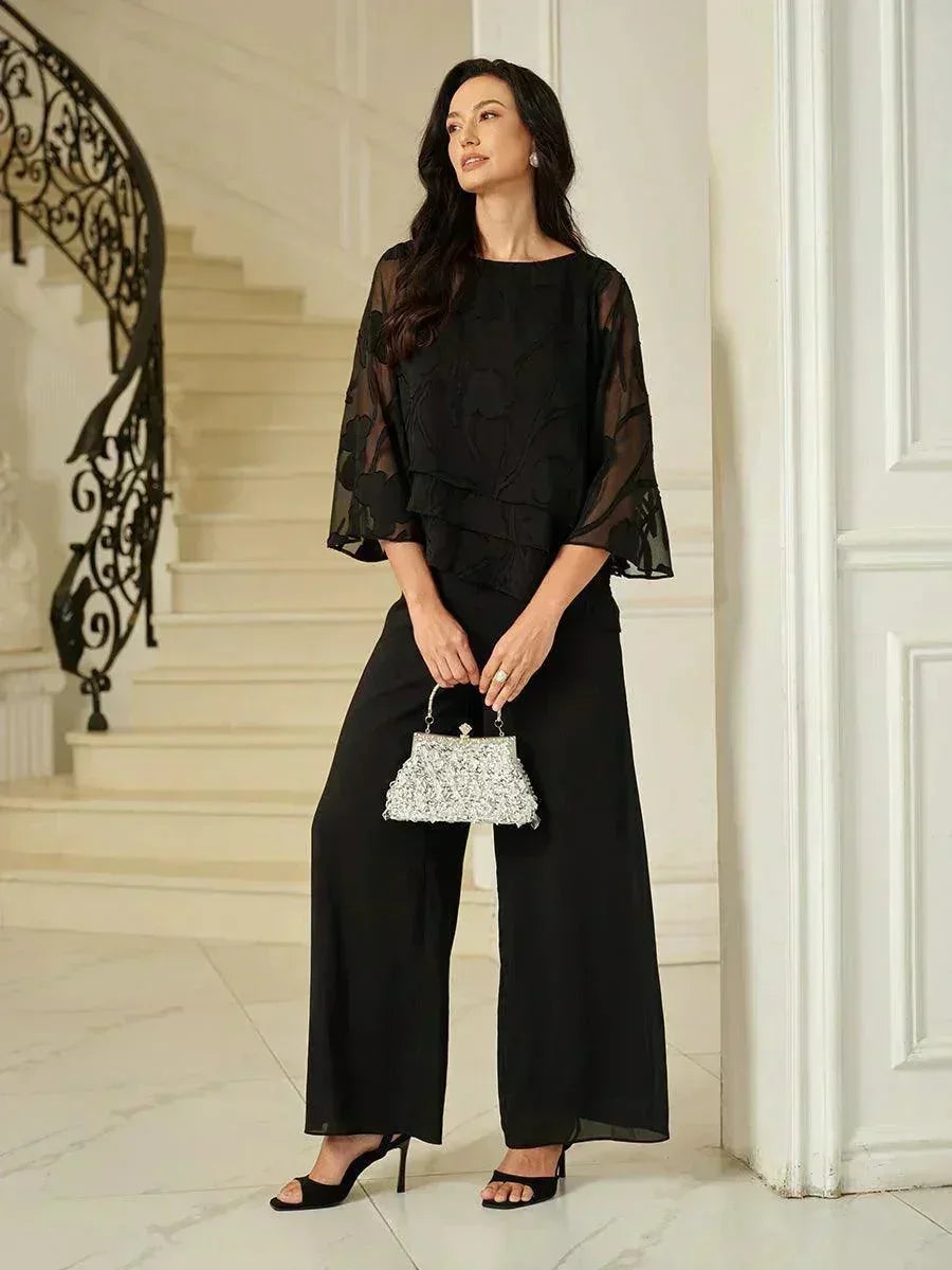 BLUSA FLOREALE IN CHIFFON