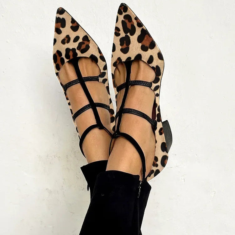 PAOLA™ | Scarpe con Tacco e Dettaglio Leopardato