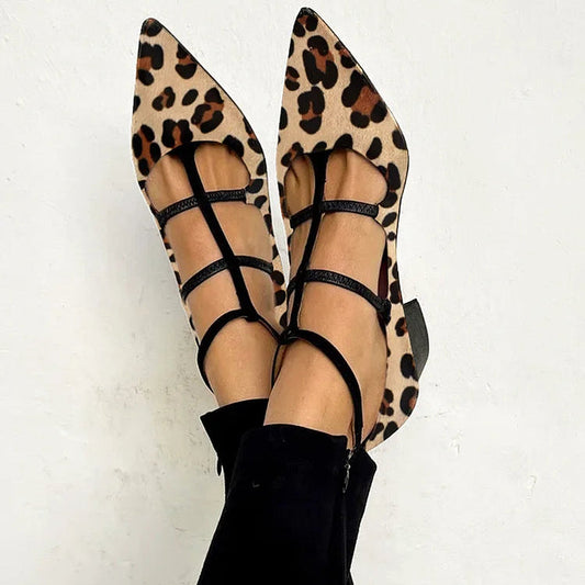 PAOLA™ | Scarpe con Tacco e Dettaglio Leopardato