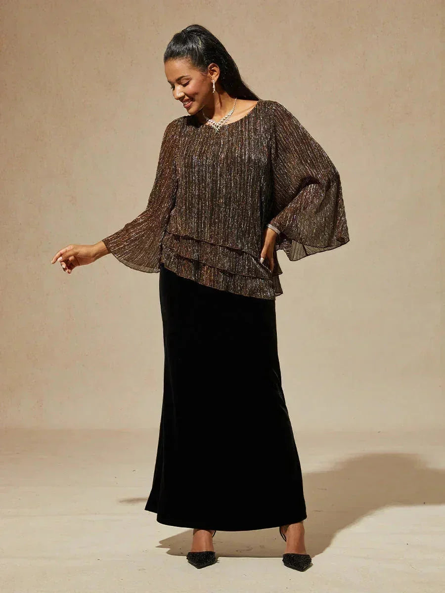 METALLIC SHIMMER BLOUSE