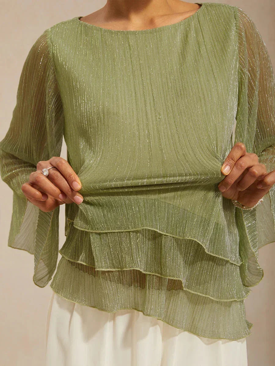 METALLIC SHIMMER BLOUSE