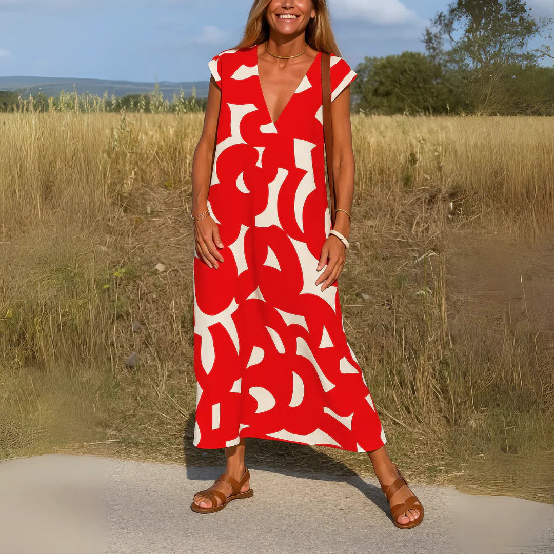 VALERIA™ | ELEGANT FLOWY DRESS
