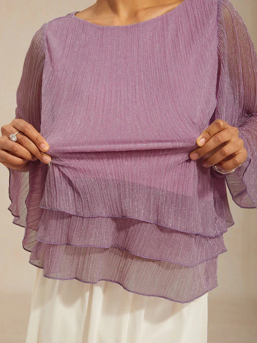 METALLIC SHIMMER BLOUSE
