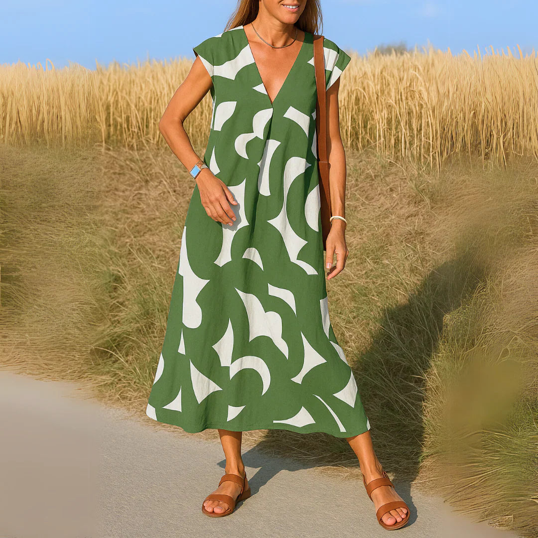 VALERIA™ | ELEGANT FLOWY DRESS