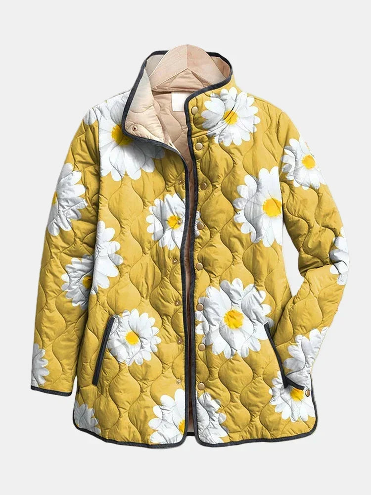 ANITA™ | Giacca Trapuntata a Margherite