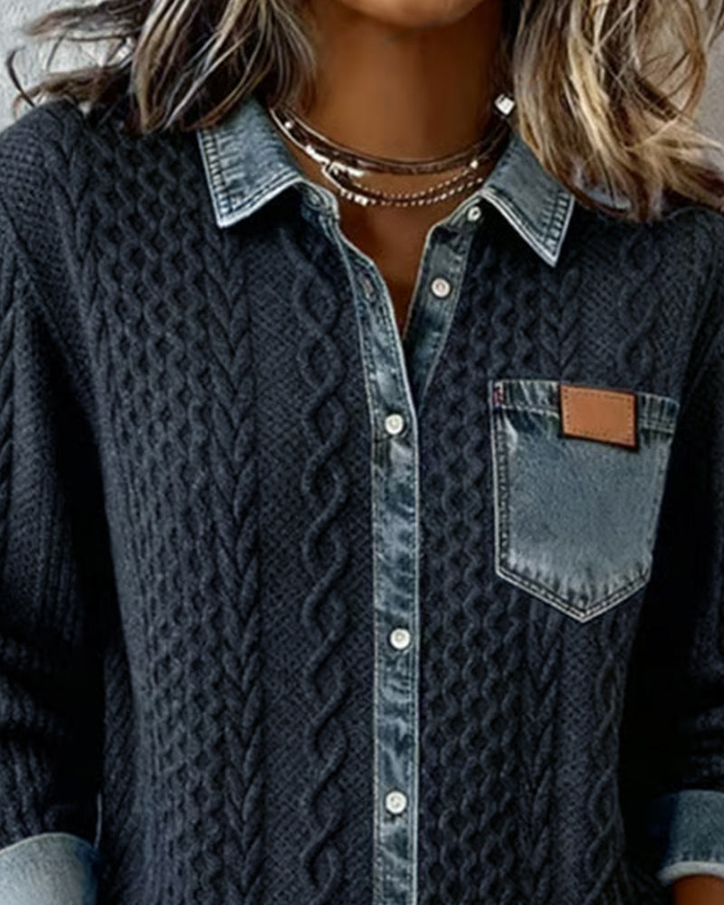 DOMENICA™ | Camicia in Maglia a Trecce