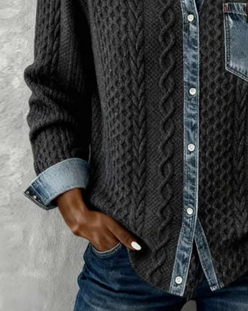 DOMENICA™ | Camicia in Maglia a Trecce