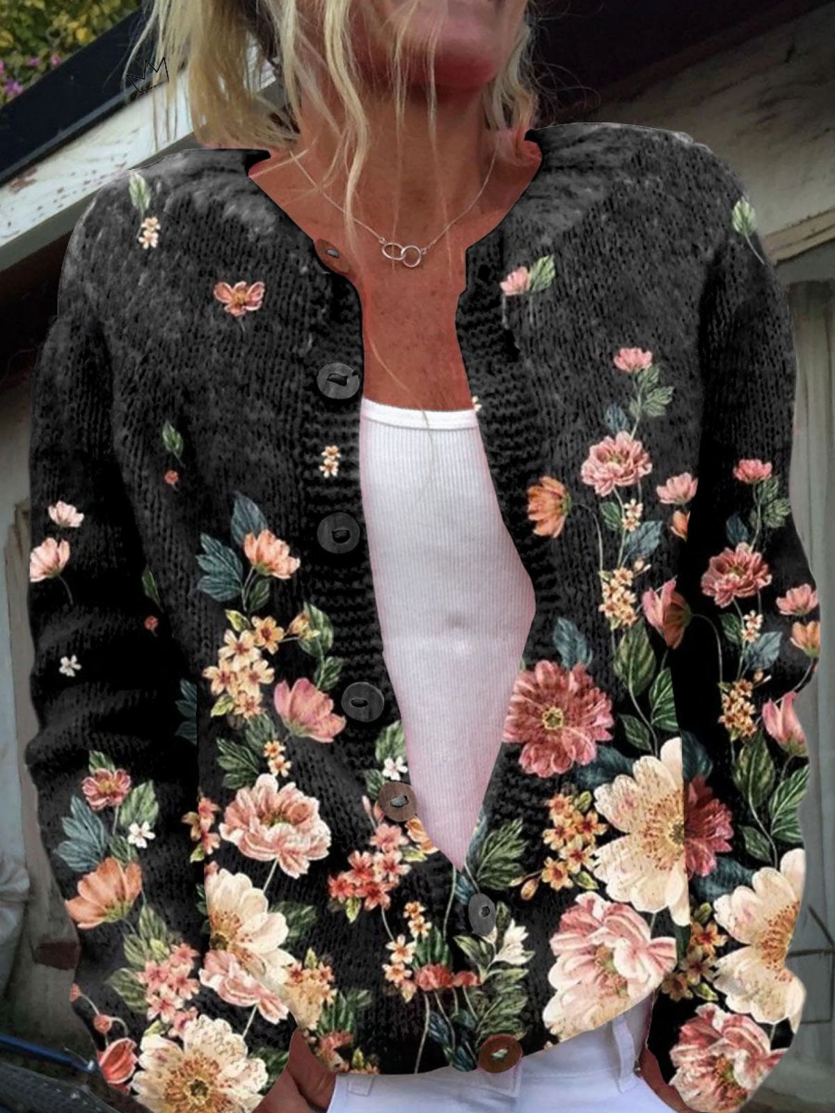 MIRIAM™ | Cardigan Floreale Vintage