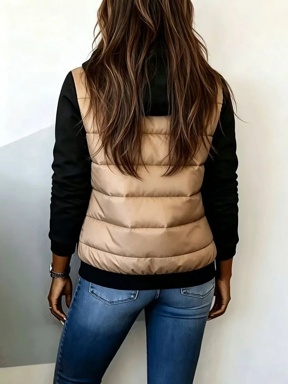 SABRINA™ | Giacca Imbottita con Maniche in Felpa