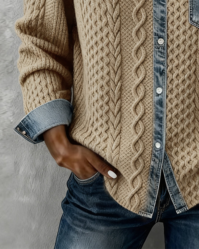 DOMENICA™ | Camicia in Maglia a Trecce