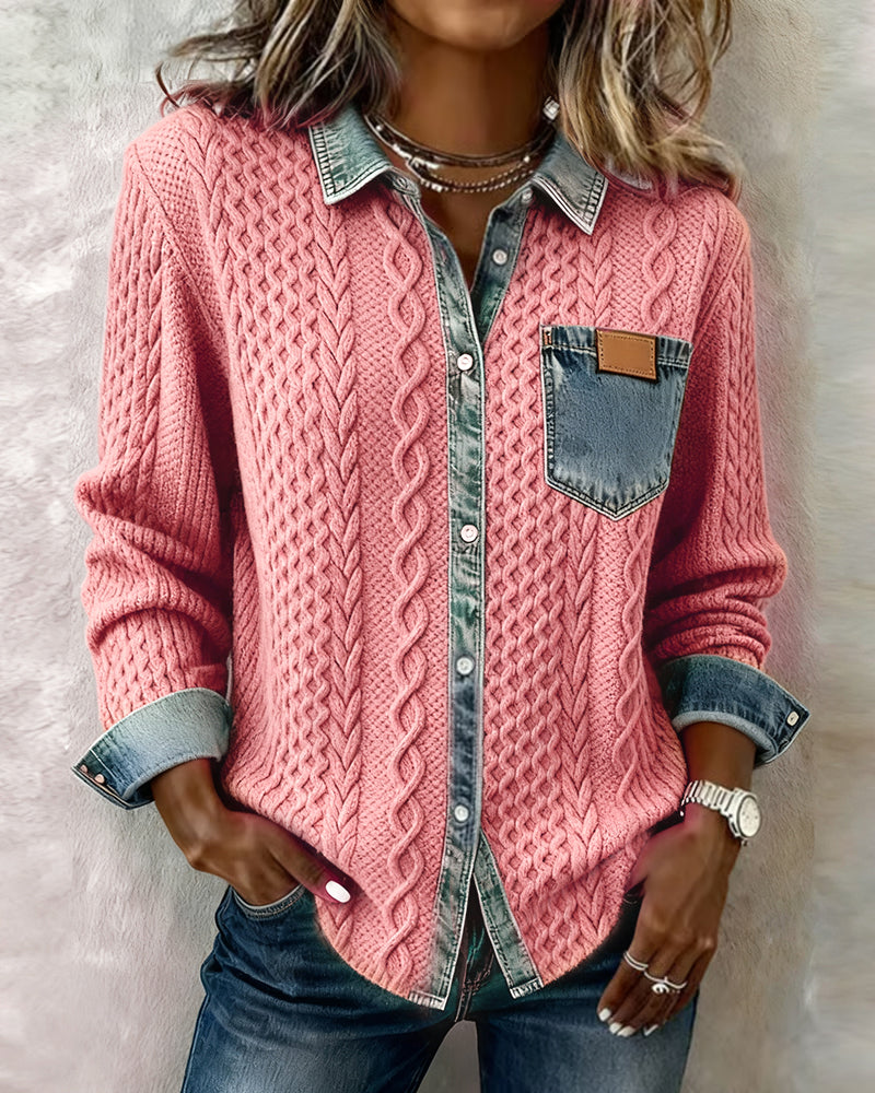 DOMENICA™ | Camicia in Maglia a Trecce