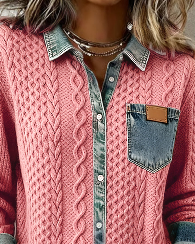 DOMENICA™ | Camicia in Maglia a Trecce