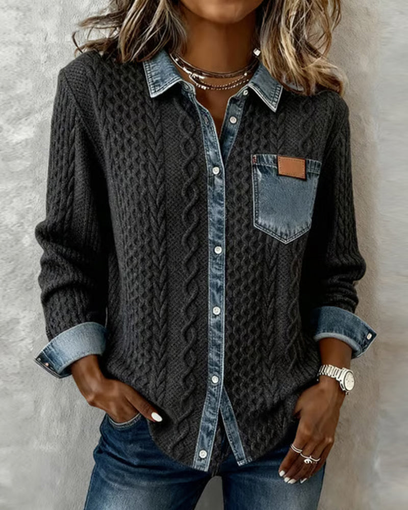 DOMENICA™ | Camicia in Maglia a Trecce