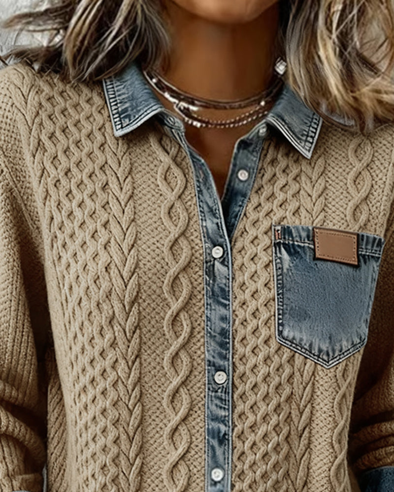DOMENICA™ | Camicia in Maglia a Trecce
