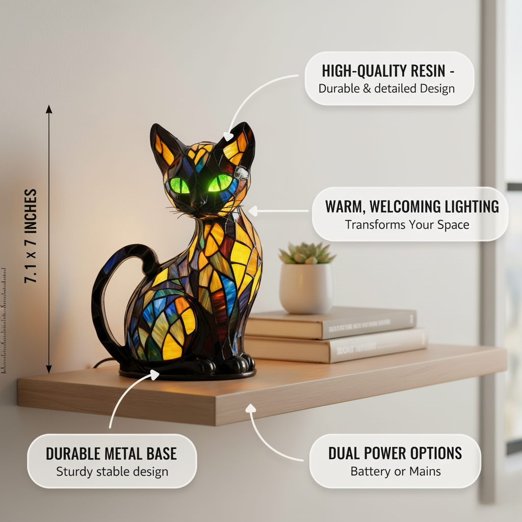 FELINA | Lampada LED a Forma di Gatto
