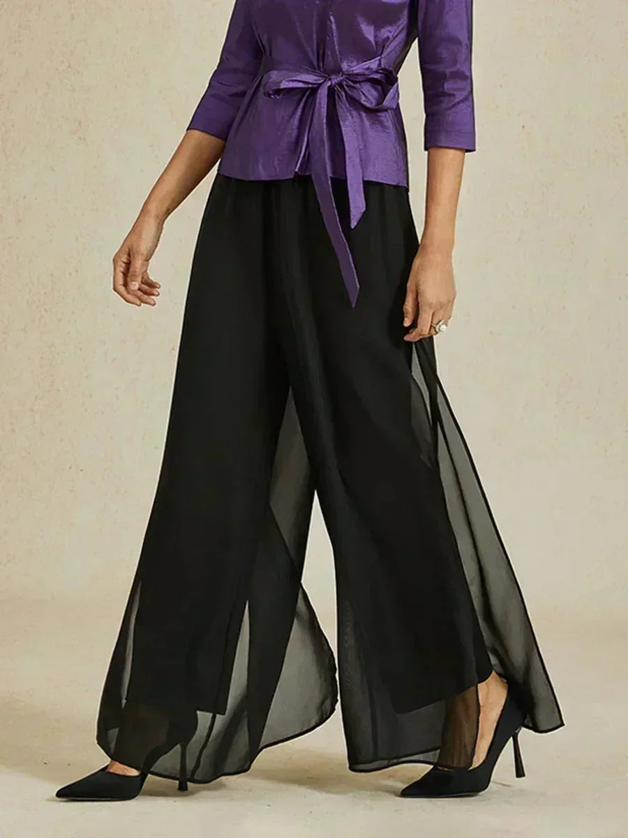 PANTALONI CARLA CHIFFON