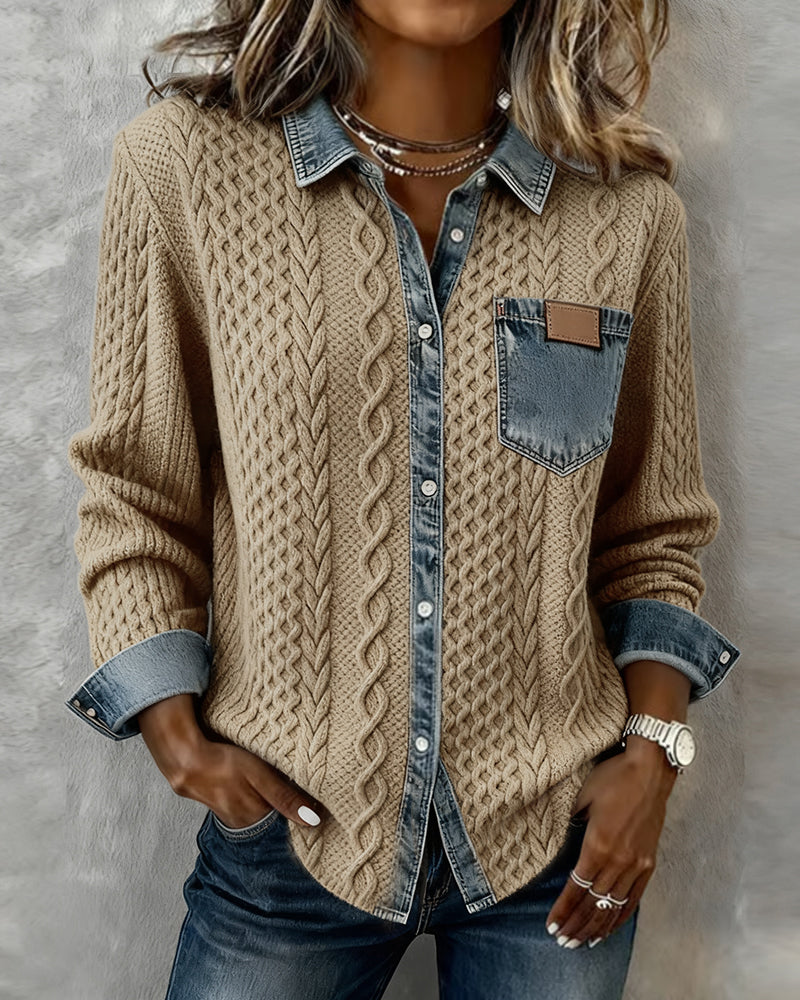DOMENICA™ | Camicia in Maglia a Trecce