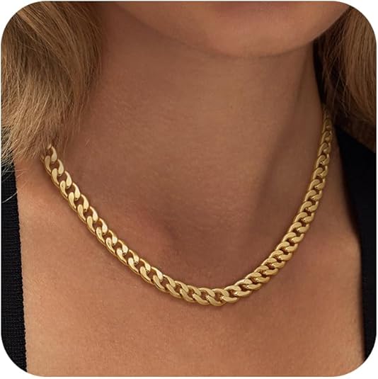 CESIRA | Collana Chunky a Maglia Cubana