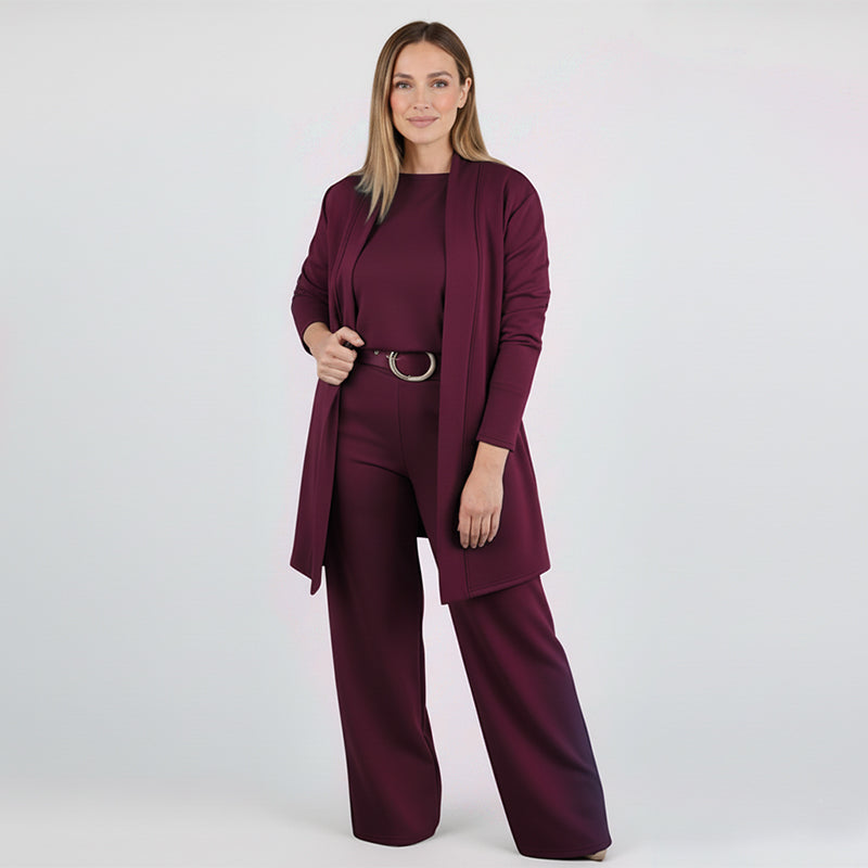 BEATRICE™ | Completo 3 Pezzi con Cardigan Lungo