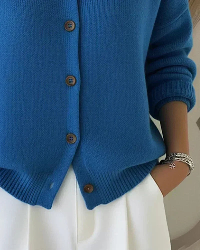 VELIA™ | Cardigan con Colletto a Camicia