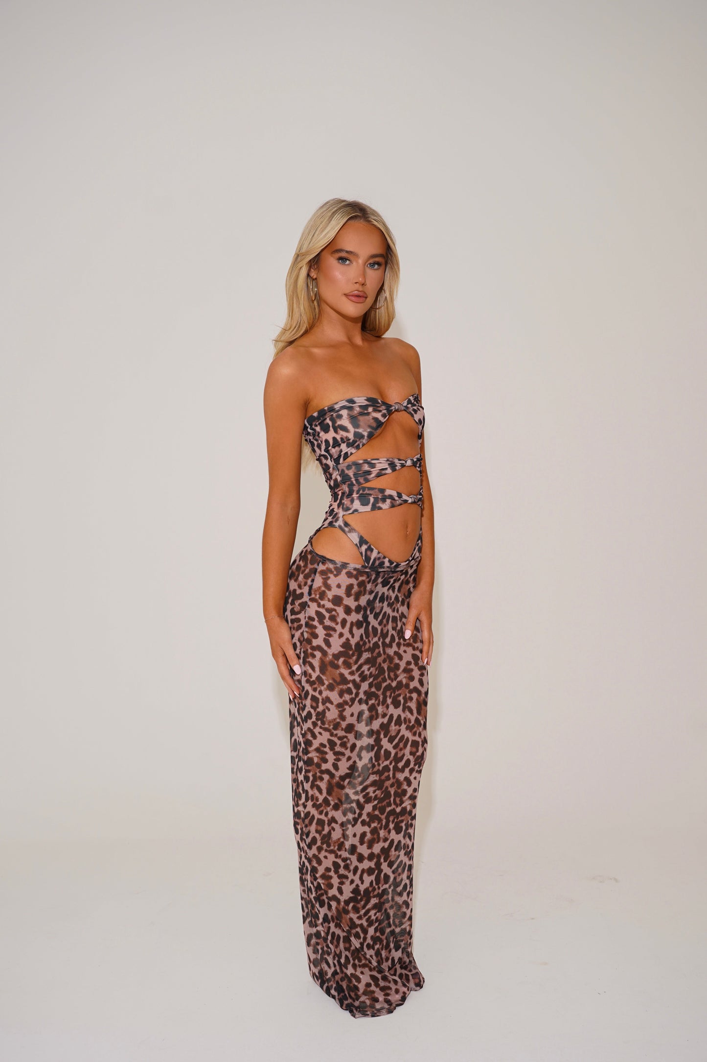 The knot swimsuit - leopard