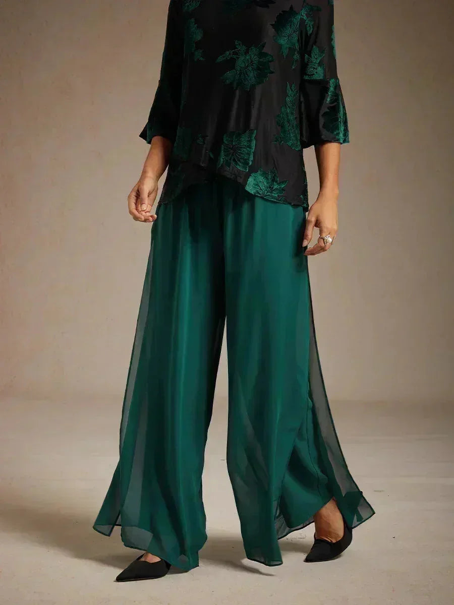PANTALONI CARLA CHIFFON