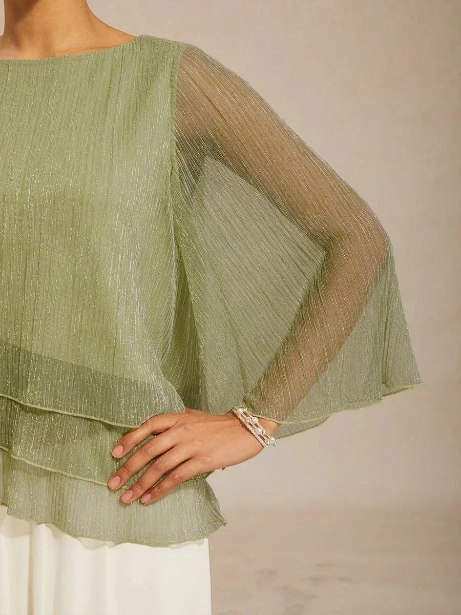 METALLIC SHIMMER BLOUSE
