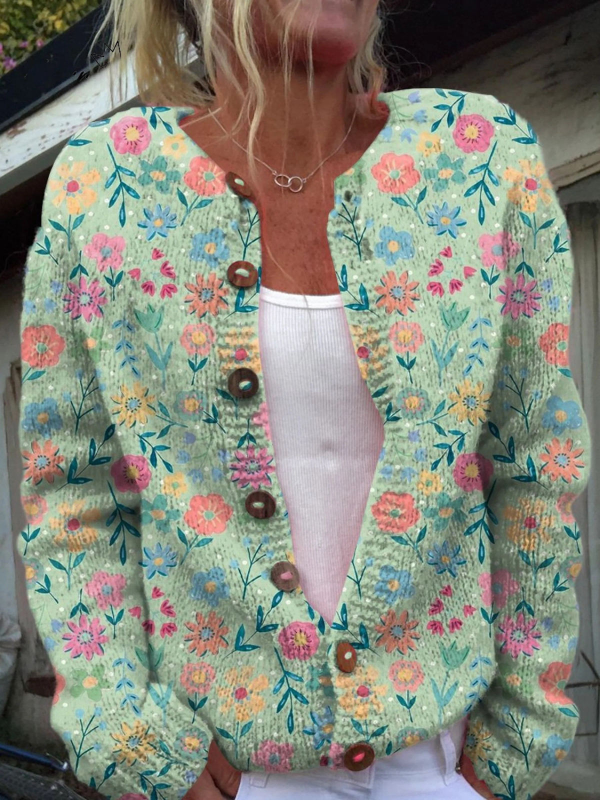 ORNELLA™ | Cardigan floreale vintage da donna