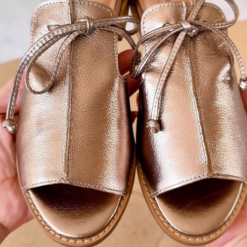 VITTORIA RICCI™ | Sandali in pelle metallizzata