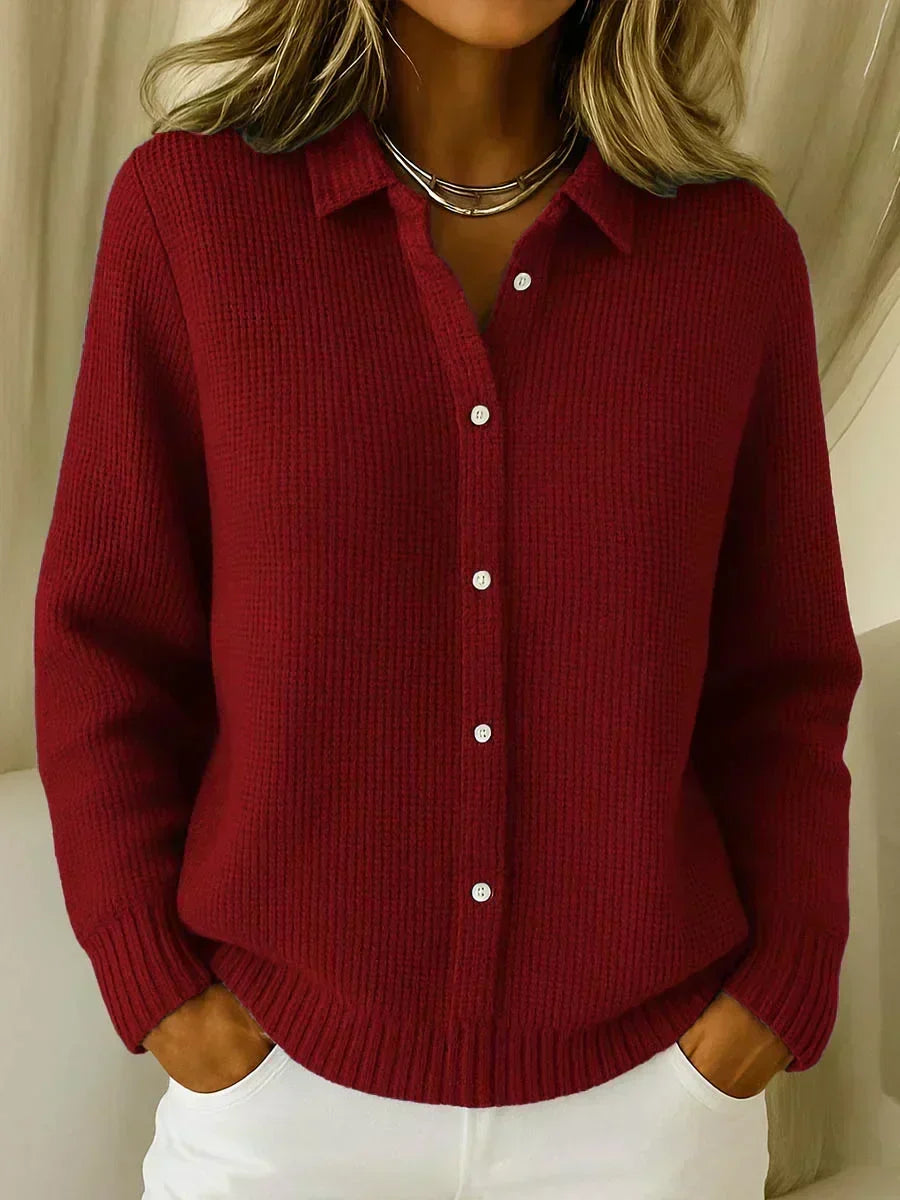 CARMELA™ | Cardigan Testurizzato con Bottoni