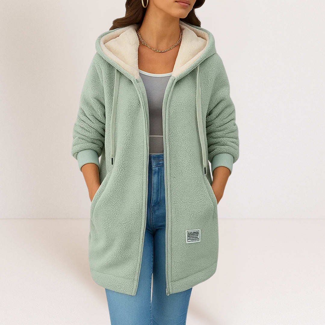 LEONORA™ | Giacca con Cappuccio e Zip Intera