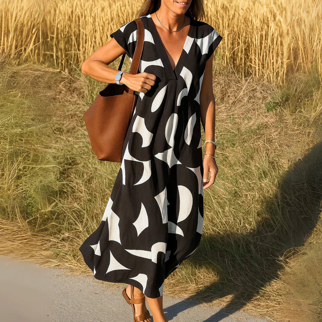 VALERIA™ | ELEGANT FLOWY DRESS