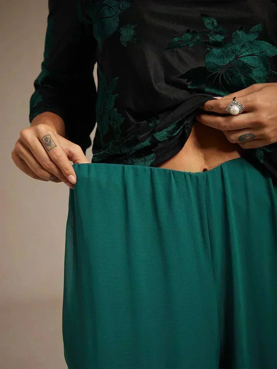 PANTALONI CARLA CHIFFON