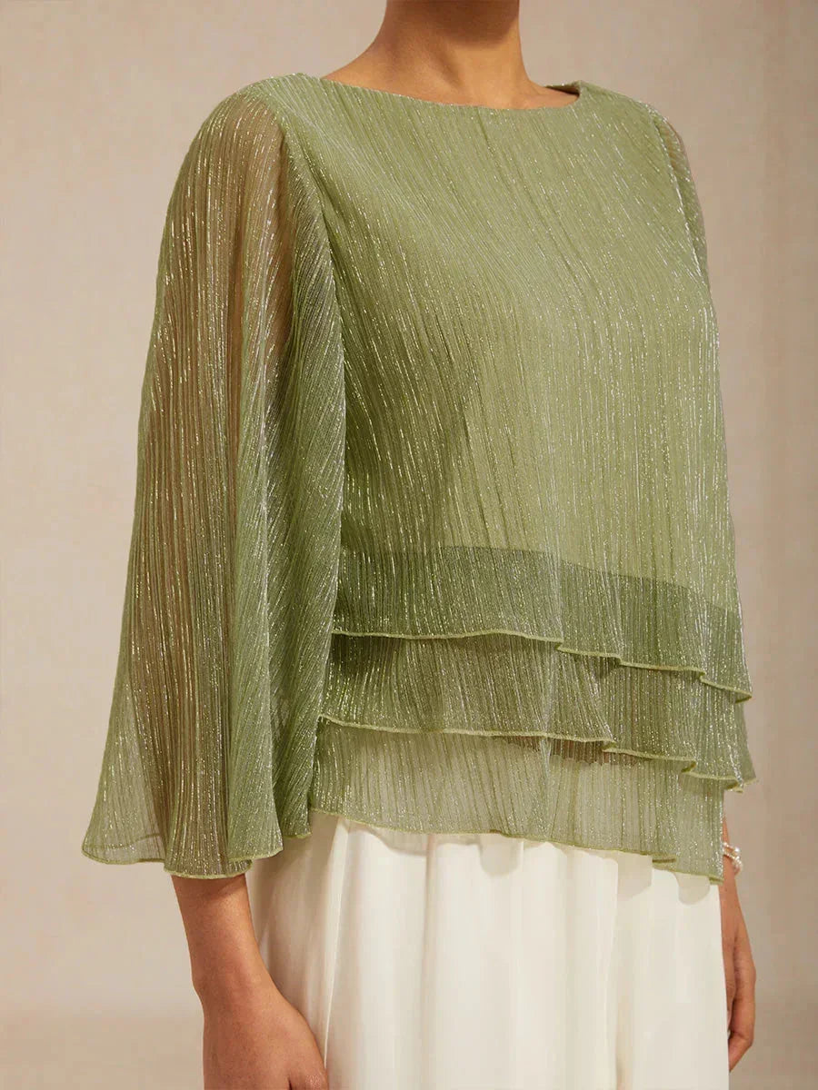 METALLIC SHIMMER BLOUSE