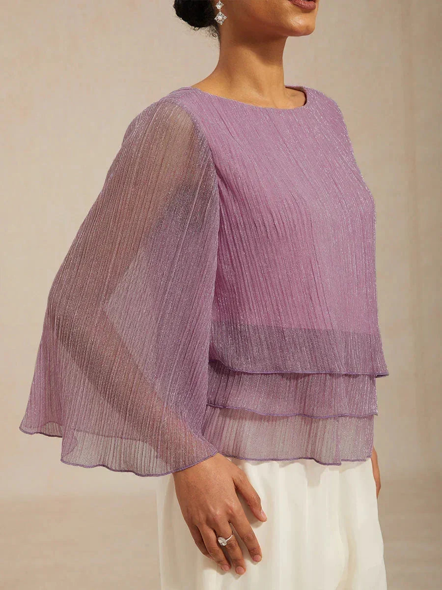METALLIC SHIMMER BLOUSE
