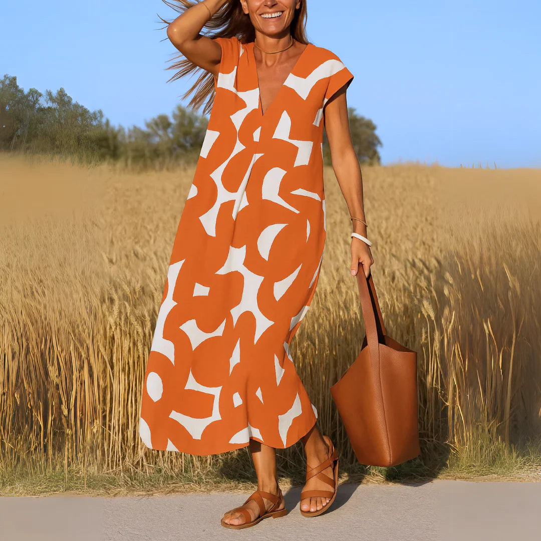 VALERIA™ | ELEGANT FLOWY DRESS