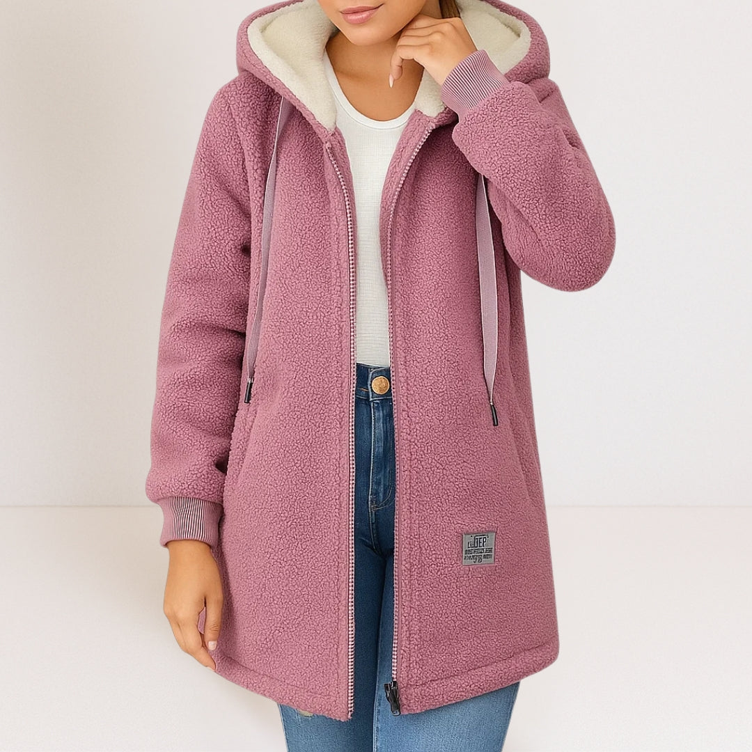 LEONORA™ | Giacca con Cappuccio e Zip Intera