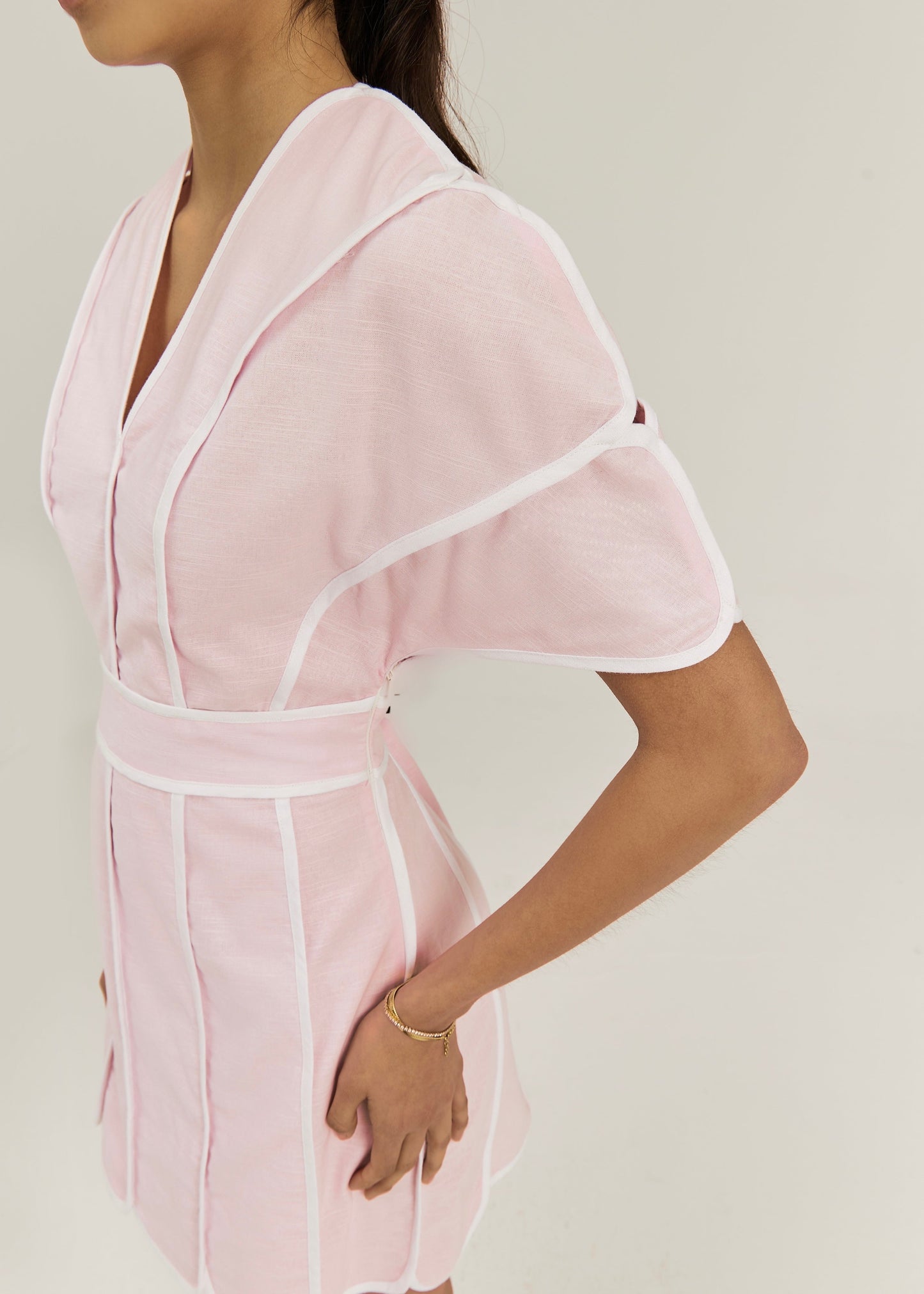 Abito Avina Wave Trim Icon | Rosa Candy Floss
