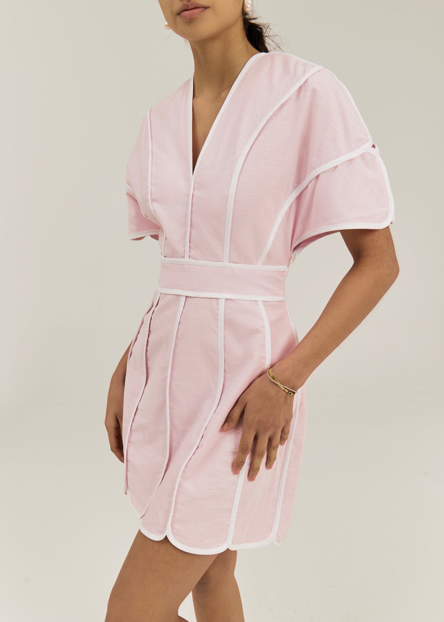 Abito Avina Wave Trim Icon | Rosa Candy Floss